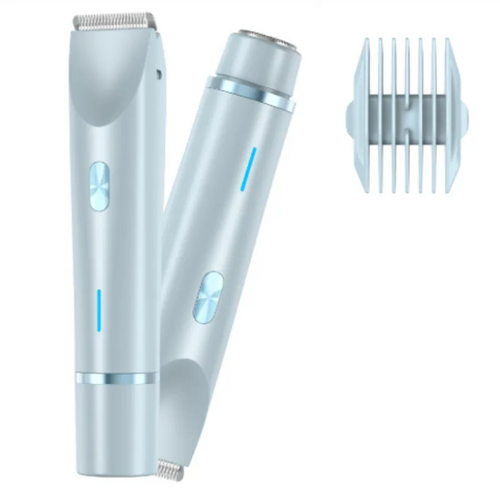 2 In 1 Hair Remover Women's Double Head Shaver Private Pubic Hair Trimmer Electric Razor Wet Dry Electric Body Hair